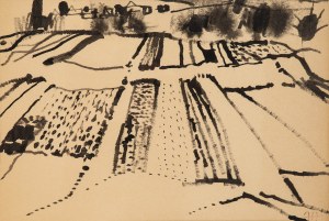 Józef Hałas (1927 Nowy Sącz - 2015 Wrocław), Śniegi w Brzegach