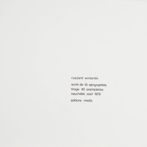 Ryszard Winiarski (1936 Lwów - 2006 Warszawa), Teka serigrafii 1978/1979