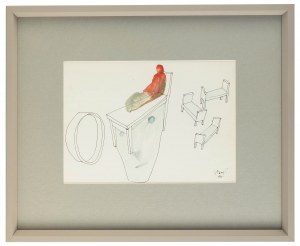Stasys Eidrigevicius (ur. 1949 Mediniškiai/Litwa), Bez tytułu,1995