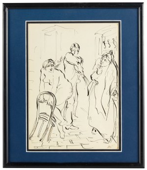 Antoni Uniechowski (1903 Wilno-1976 Warszawa), Niegrzeczna...projekt ilustracji