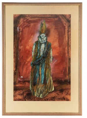 Andrzej Kreütz-Majewski (1936 Brdów-2011 Warszawa), Projekt kostiumu do Gra w zabijanego Ionesco Burgtheater, 1971