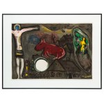 Marc Chagall (1887 Lozno pri Vitebsku - 1985 Saint-Paul de Vence), Mystické ukrižovanie z albumu Derierre le Miroir, 1950