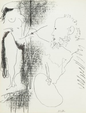 Pablo Picasso (1881 Malaga - 1973 Mougins), Le Peintre et son Modele, 1964