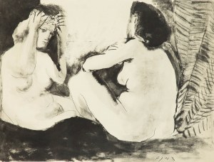 Pablo Picasso (1881 Malaga - 1973 Mougins), Dwie nagie kobiety