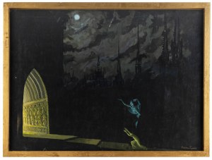 Stanisław Trojański (1926-1993), Projekt scenografii do baletu Charlesa Gounoda Faust, lata 70. XX w.