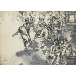 Tomasz Kazikowski (1952-2021), Héraklés s Apélem bojují proti nespolehlivosti a korupci mezi múzami, 1995