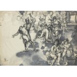 Tomasz Kazikowski (1952-2021), Herakles z Apellesem zwalczają niesolidność i korupcję wśród muz, 1995