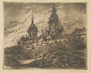 JAN RUBCZAK (1884-1942), Wawel - Widok na katedrę, ok. 1913