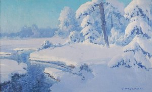WIKTOR KORECKI (1890-1980), Pejzaż zimowy