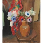 ABRAHAM WEINBAUM (1890-1943), Bukiet anemonów na stoliku
