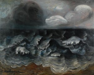ZYGMUNT DOBRZYCKI (1896-1970), Wzburzone morze