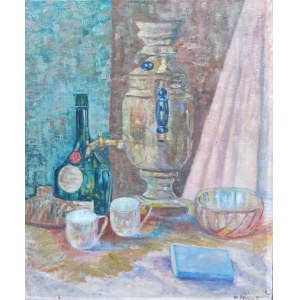Paul Jean MARTEL (1879-1944), Martwa natura z samowarem, 1942