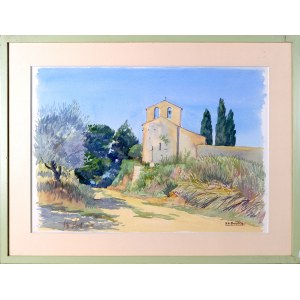 Salomon-Alfred BOISECQ (1911 - 2005), Pejzaż z południowej Francji