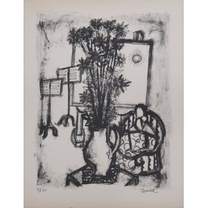 Gabriel ZENDEL (1906 - 1992), Martwa natura we wnętrzu