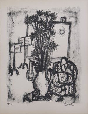 Gabriel ZENDEL (1906 - 1992), Martwa natura we wnętrzu