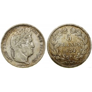 Francja, 5 franków, 1834 MA, Marsylia