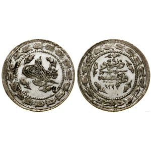 Turcja, 6 kuruszy, AH 1223 - 29 rok panowania, Konstantynopol