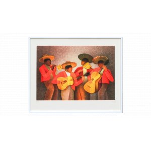 Louis TOFFOLI (1907-1999), Les mariachis,1986