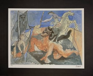 Pablo Picasso (1881 - 1973), Minotaur i kobiety 1936