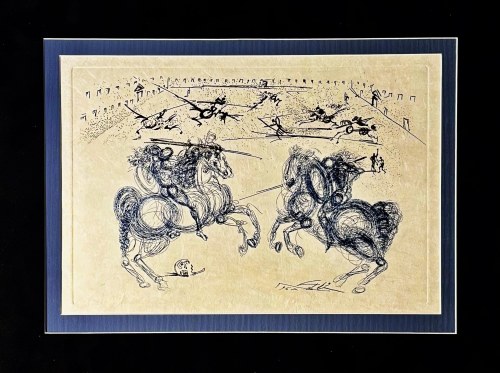 Salvador Dali (1904-1989), Bleus Cavaliers (Błękitni Jeźdźcy) 1973