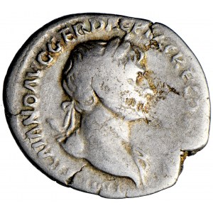 Cesarstwo Rzymskie, Trajan, denar 112-114, men. Rzym