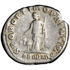 Cesarstwo Rzymskie, Trajan, denar 112-114, men. Rzym