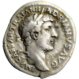 Cesarstwo Rzymskie, Hadrian, denar 119-122, men. Rzym