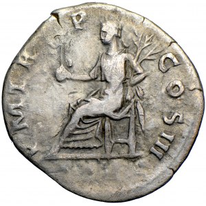 Cesarstwo Rzymskie, Hadrian, denar 119-122, men. Rzym