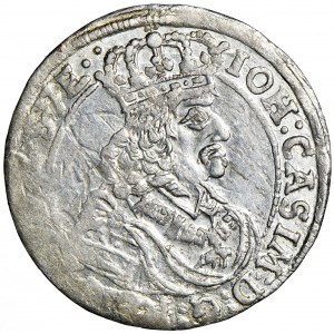 Poland, Jan Kazimierz, Crown, sixpence 1661, men. Bydgoszcz, T. Tymf