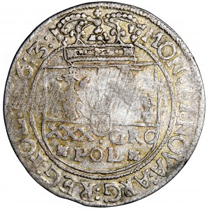 Polska, Jan Kazimierz, Korona, złoty (złotówka, tymf) 1663, Lwów
