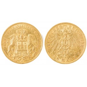 20 MAREK, Niemcy, Hamburg, 1895