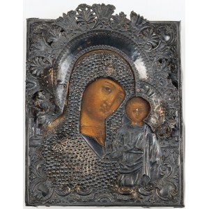 IKONA, MATKA BOŻA KAZAŃSKA, Rosja, Kaługa, 1853