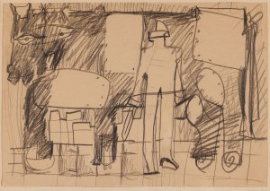 Ryszard WINIARSKI - przypisywany, ROBOT I MECHANICZNA KROWA, ok. 1960
