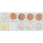 SET OF COINS, MEDALS AND TOKENS