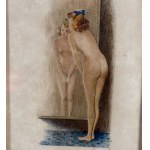 UNIDENTIFIED SIGNATURE, Nude Woman in Front of a Mirror