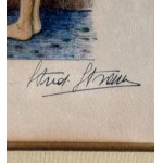 UNIDENTIFIED SIGNATURE, Nude Woman in Front of a Mirror