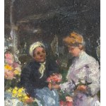 UNIDENTIFIED SIGNATURE, Two characters at the flower market