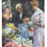 UNIDENTIFIED SIGNATURE, Two characters at the flower market