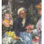 UNIDENTIFIED SIGNATURE, Two characters at the flower market