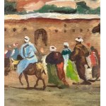 UNIDENTIFIED SIGNATURE, Street scene with figures in Istanbul