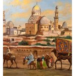 UNIDENTIFIED SIGNATURE, Street scene with figures in Istanbul