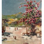 CARMINE ACCESO, Countryside landscape with characters - Carmine Acceso