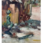 CARMINE ACCESO, Countryside landscape with characters - Carmine Acceso