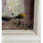 UNIDENTIFIED SIGNATURE, Woman and flowers