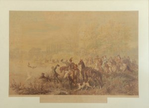 Juliusz KOSSAK - według, Jan Sobieski na polowaniu, 1879 r.