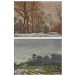 Juliusz KRAJEWSKI (1905-1992), Para obrazów: Zima w Świdrze