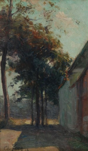 André PIERRE (1914- ?), Motyw z drzewami, 1938