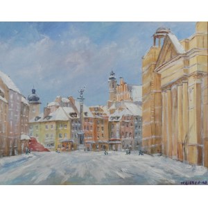 J. TARNOWSKI, Place du château en hiver