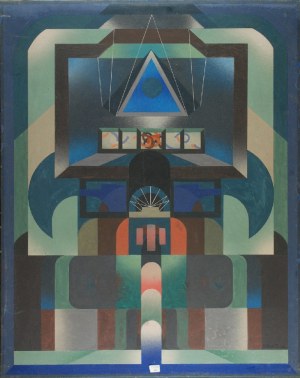 Bernard BRAUN (ur. 1935), Świątynia - z cyklu Świątynie