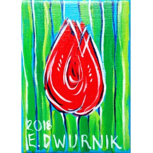 Edward Dwurnik (1943 - 2018), Tulipan, 2018